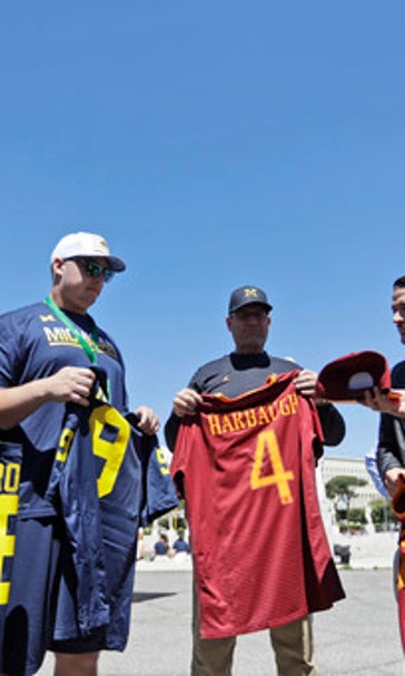 Harbaugh thanks Italy for hospitality during Rome trip
